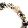 Les Trésors De Lily [D2310] - Black 'Big Bang Crystal' Designer Bracelet