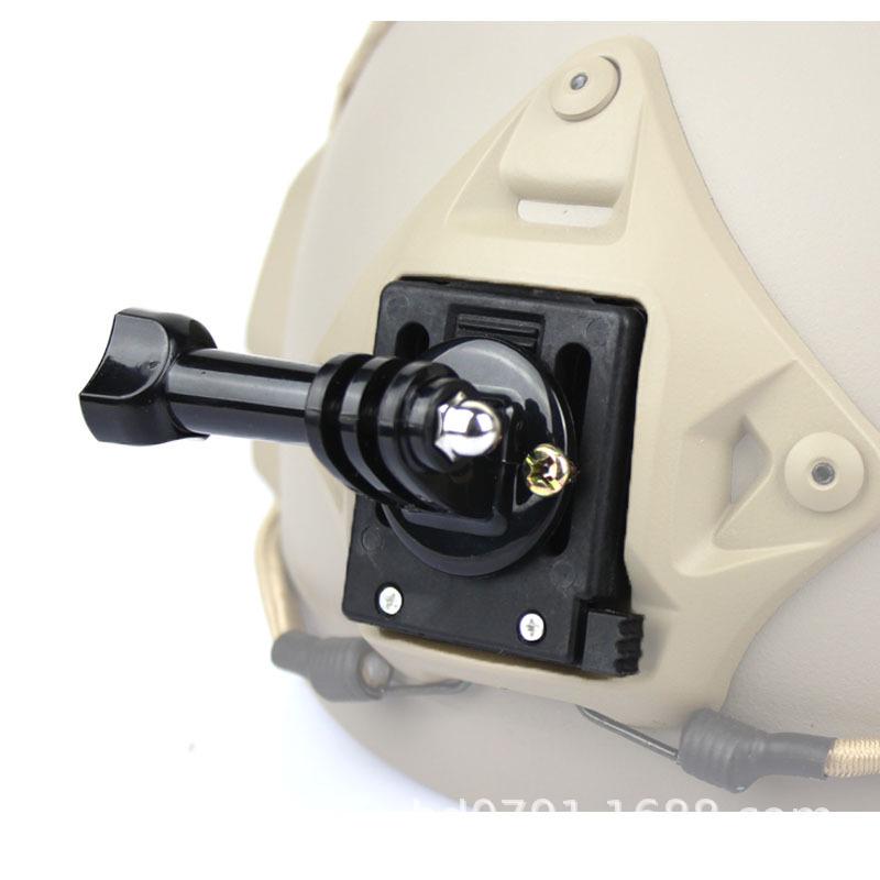 Supporto per Casco con Rilascio Rapido per Cani e Sport per Videocamera GoPro e Registratore Xiaoyi.