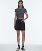MUSINSA STANDARD WOMAN Women'S Slim Crop Crew Neck T-Shirt [Dark Grey]