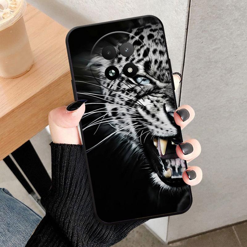 Phone Case For Realme 12X 5G Soft TPU Silicone Back Cover For Realme 12X Fashion Shockproof Bumper Case Popular Animal Cover