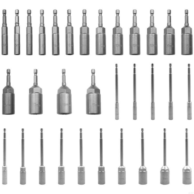 Reinforced Deep Socket Drill Bit Durable Steel Construction AntiWear Design A0KF