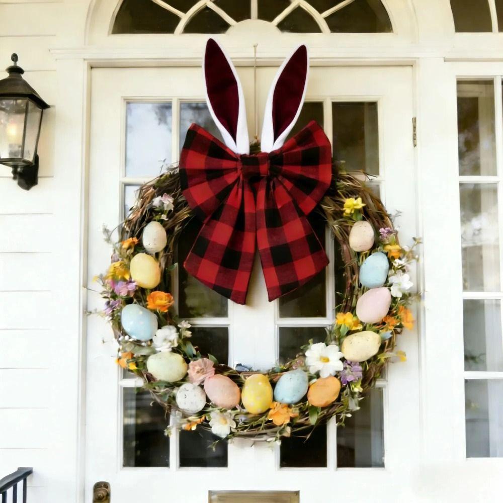 Bunny Ears Design Bunny Ear Bow Decorative Style Tree Topper Bow Easter Wreath Bows  Easter Gifts