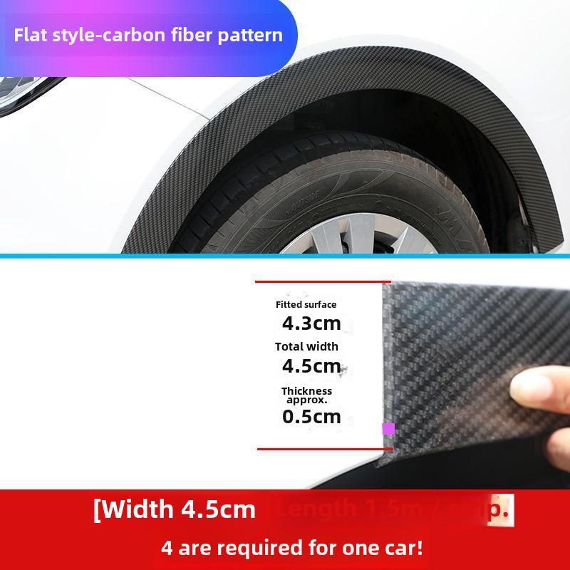 Universeller Kohlefaser Radlauf Kratzschutzstreifen - Auto Modifikation & Dekorative Schutz