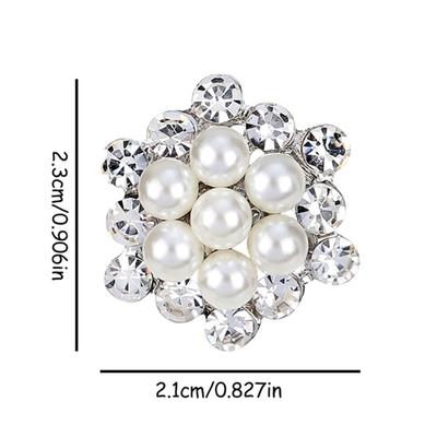 1PC Pearl Brooch Flower Brooch Women's Flower Brooch Clothing And Accessories