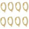 Zircon Circle Earrings: Hoop, Stud, Clip, and Hook Jewelry Making Accessories