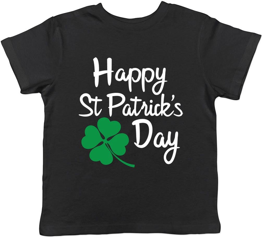 Happy St Patrick s Day Boys Girls Kids Childrens T-Shirt 100