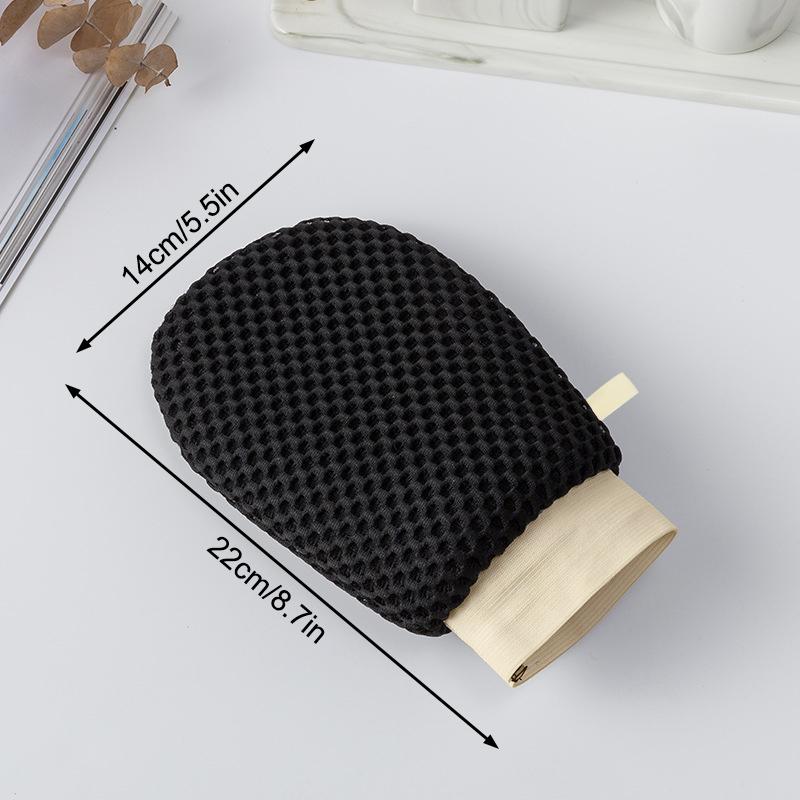 2-in-1 Bade-Luffa-Handschuh Doppelseitig Zum Entfernen von abgestorbenen Hautschüppchen und Schmutz Badehandschuh Duschlappen Schäumnetz Seifensäckchen Kann Seife hineinlegen