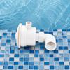 Elbow-Shaped-Jet Nozzle Pool with Elbow Water Return Fitting for
