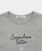 Sseomweeobeoteo Boucle Shell Logo Top - Gray