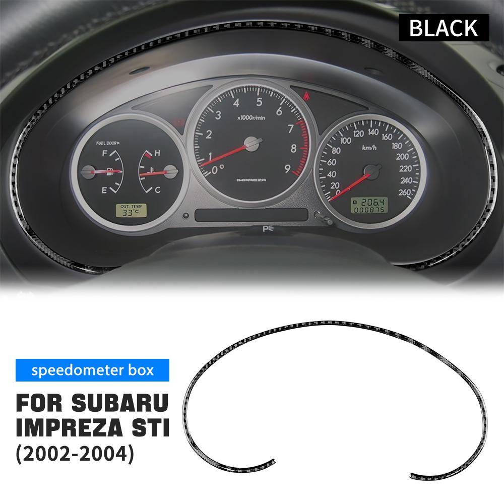 Real Soft Carbon Fiber Sticker For Subaru Impreza STI 2002 2003 2004 Car Interior Accessories Central Control Multimedia Panel