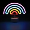 Shaped Led Cactus Neon Signs Light Holder Base Table Decoration Night Lamps