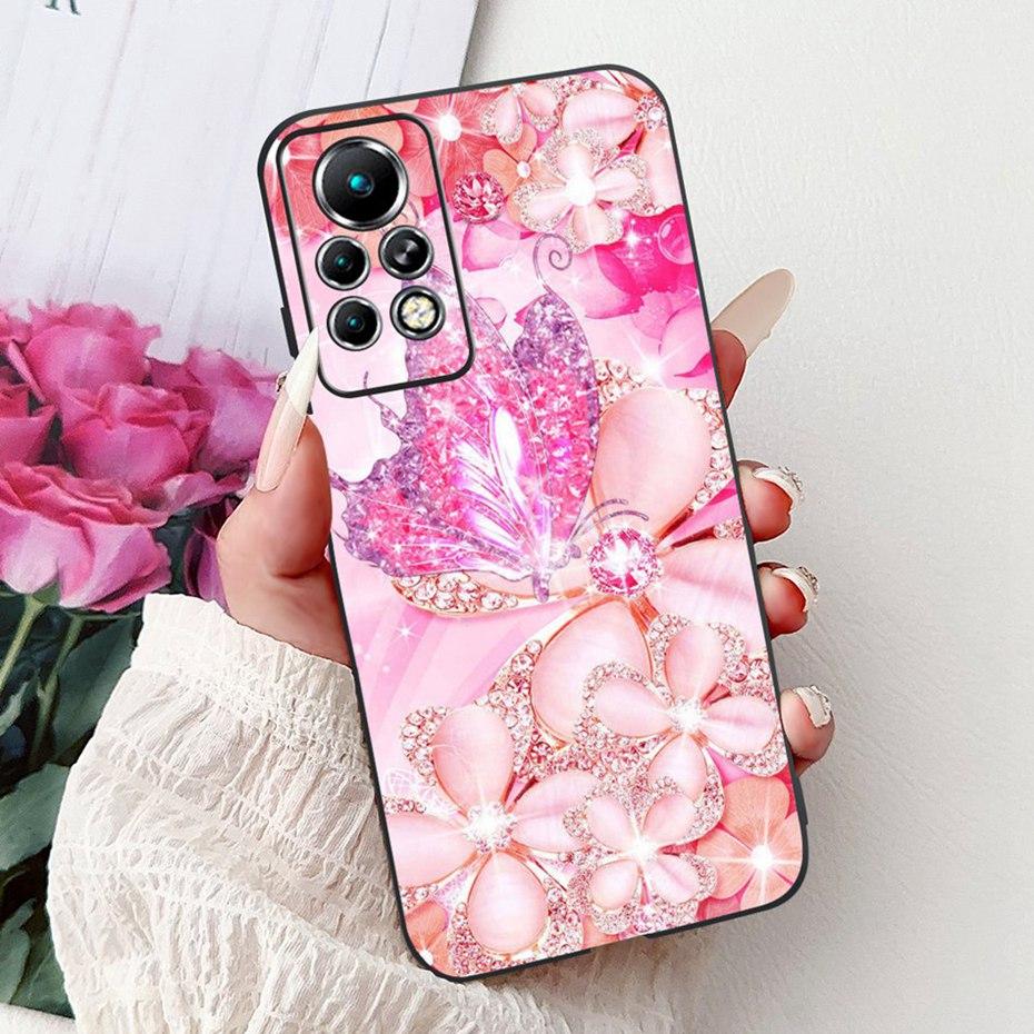 New Design Phone Case For Infinix Note 11 Pro 11S X697 X698 X663 Black Silicone Soft Back Cover For Infinix Note11 11S 11Pro