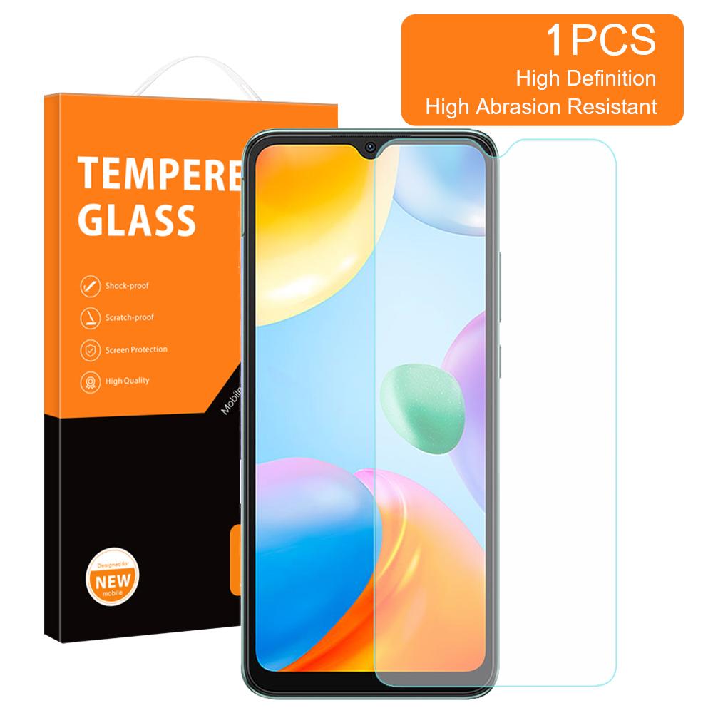 

AMORUS High Aluminum-Silicon Glass Film for Xiaomi Redmi 10C 4G,2.5D Arc Edge High Transparency Screen Protector Type A
