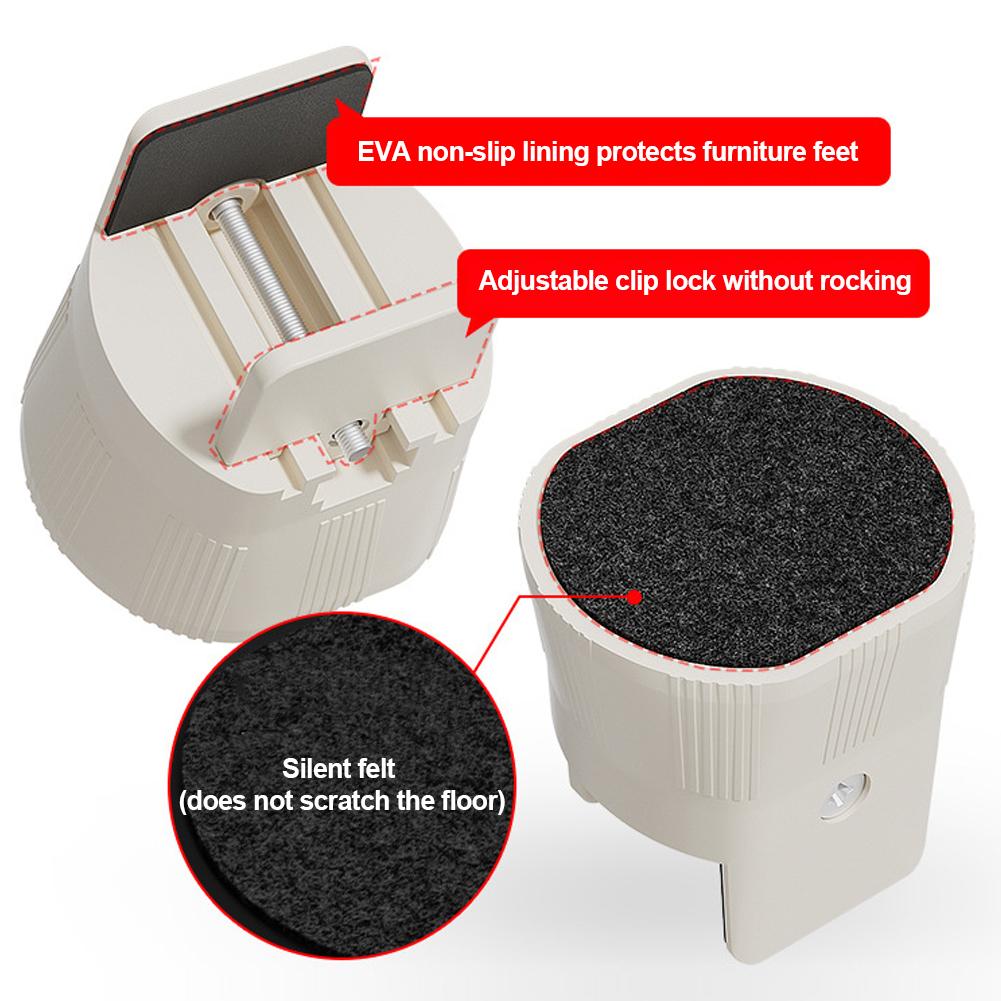 Table Adjustable Pad Foot Height Clipboard Style Bed Foot Sofa Furniture Base Pad High Block Support Elevated