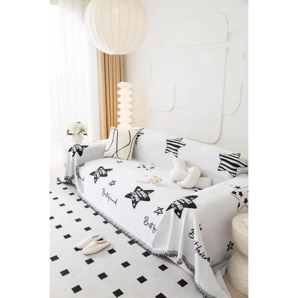 Four Season Star Sofa Cover Throw Blankets for Living Room Sofa Couple Position Modern Throw Camping Picnic Blanket Cover