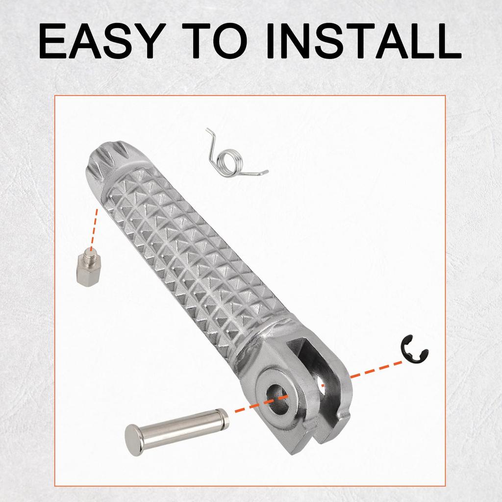 FOVPLUE Front Foot Peg Kit, Left and Right Driver/Rider Footrest Yamaha YZF R1 1998-2024,