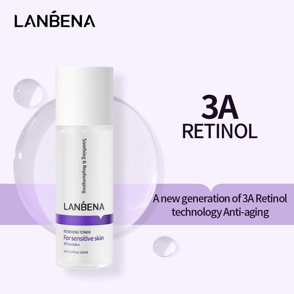 

LANBENA Обновляющий тоник Антивозрастной укрепляющий морщины Увлажняющий крем для кожи Восстанавливающий уход за кожей 100мл