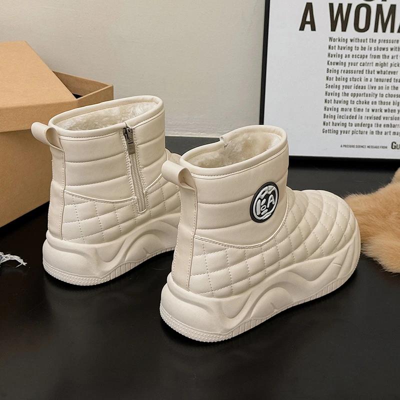 Fashion Fashion Shoes Women's Winter Thick Soled Snow Boots Plush Women's Casual Sports Shoes Warm and Cold Proof High Top Women's Boots
