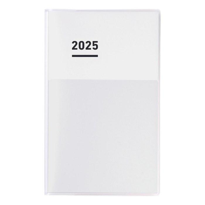 Kokuyo Jibun Techo Mini Diary 2025 Monthly/Weekly B6 Slim White NI-JCMD1W-25 (Starts Nov 2024)