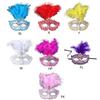 Masquerade Feather Mask for Women Venetian Mask Party/Balls Prom/Wedding/Wall Decorations Mardi Gras Mask Costume Mask