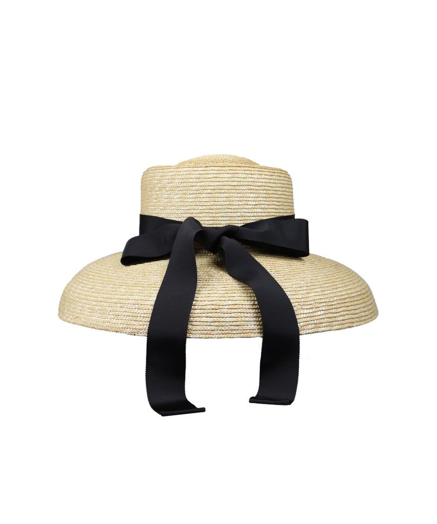 Kaliseumontapone Jane Ribbon Raffia Cloche Hat