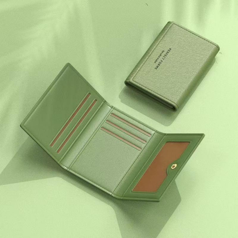 Fashion Men Card Wallets Large Capacity Solid Color Card Holder Multi-card Multifunctional Popup Card Bag Women