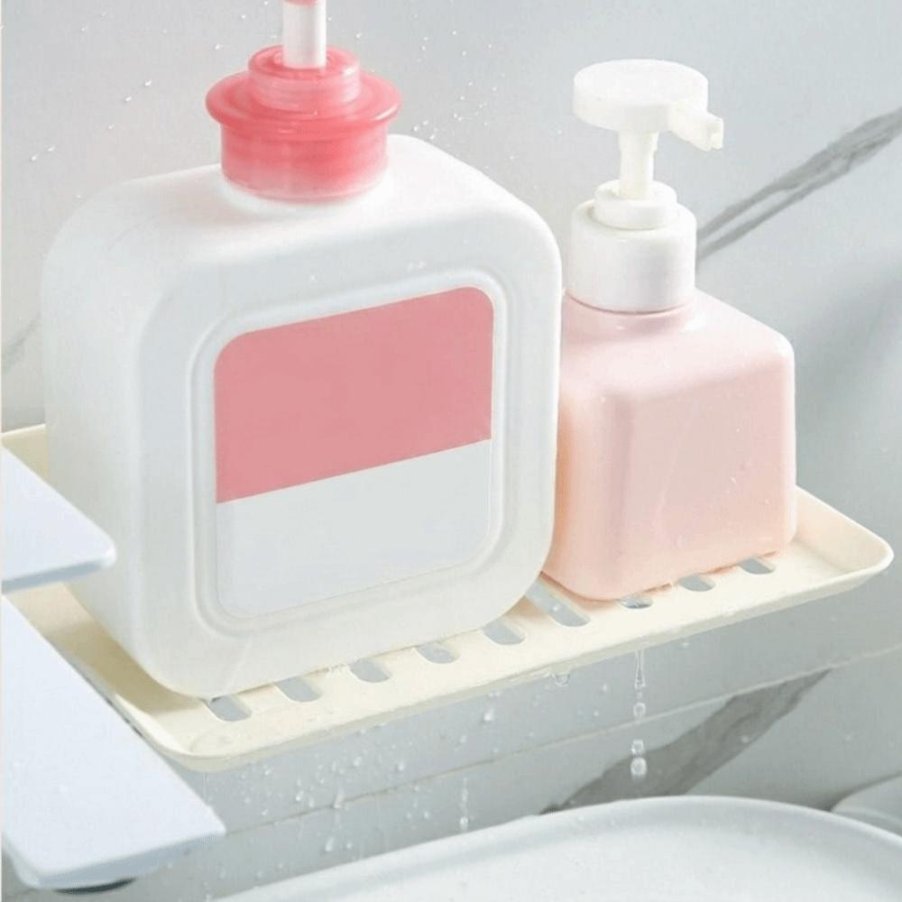 Wall Mounted U Shaped Countertop Storage Rack Water Drainage Kitchen Storage Rack Bathroom