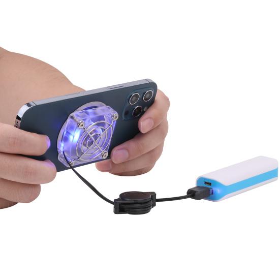 Mobile Phone Cooling Fast Speed USB Fan Portable Charging Mini Phone Fan Radiator