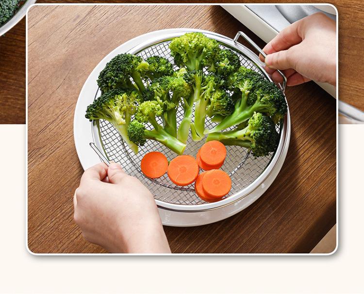 Stainless Steel Double Ear Skimmer Ladle with Handle