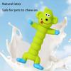Dog Chew Toy Monkey Hippo Shaped Rubber Pet Squeaky Toys For Small Medium Large Dogs Resistant Bite Grinding Teeth Dog Sound Toy