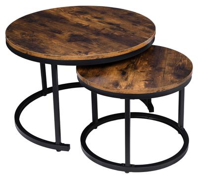 Set of Two Loft Galen Rustic Tables