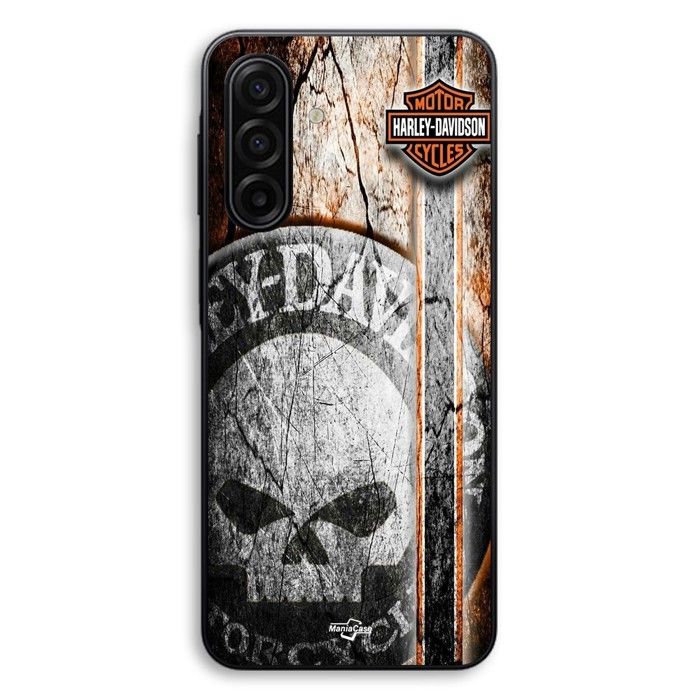 Cover Per Samsung Galaxy A17 Harley Davidson teschio vintage Maniacase nero
