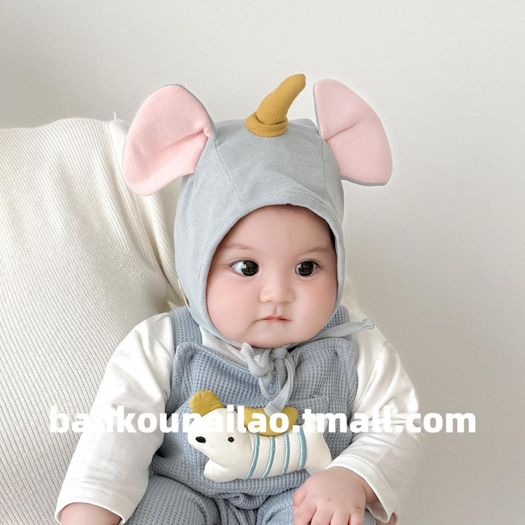 Newborn Elephant Ear Protection Hat - Cute, Windproof & Warm for Spring and Autumn