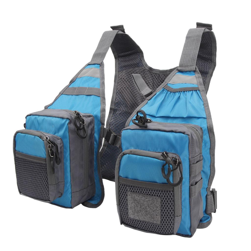 Strap Fishing Vest Fly Fishing Vest 8  S Oxford Cloth Reflective Strips Mesh Lining   Fishing Gear for Outdoor