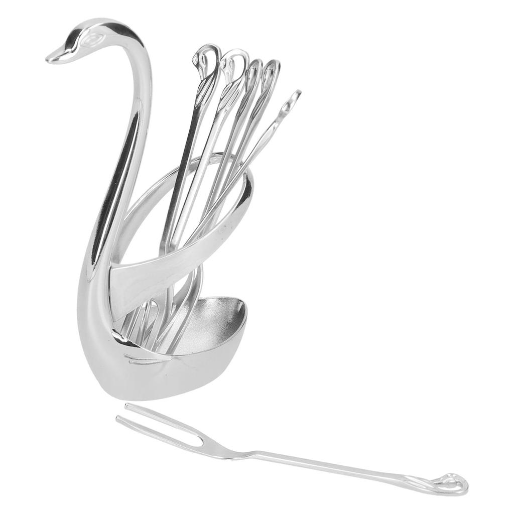 Geschirr Zinklegierung Obst Dessert Verkostung Gabeln Löffel mit Basis für Heimküche