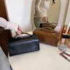 4-in-1 Foldable Makeup Bag PU Leather Cosmetic Bag Waterproof Makeup Organizer Bag Detachable Makeup Storage Bag for Women Girls
