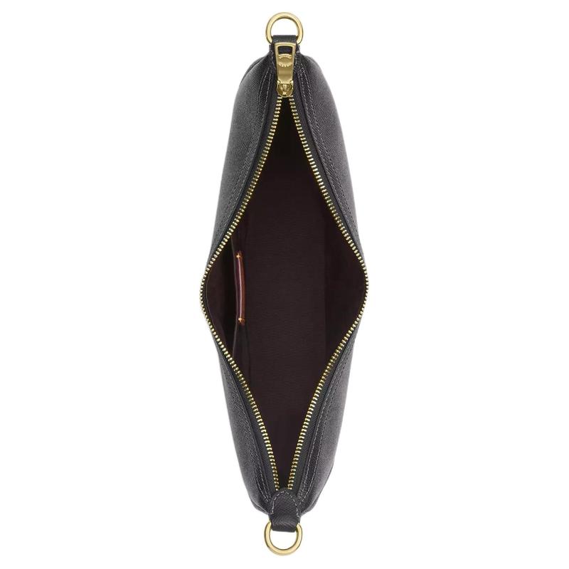 Coach Aria 26 Gold-tone Hardware Leather Crossbody Tote Medium Women's Black