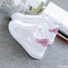 2025 Ladies white Shoes New Thick soled Mesh Shoes Versatile lace up sneakers Fashion comfortable Sneakers Zapatillas Mujer