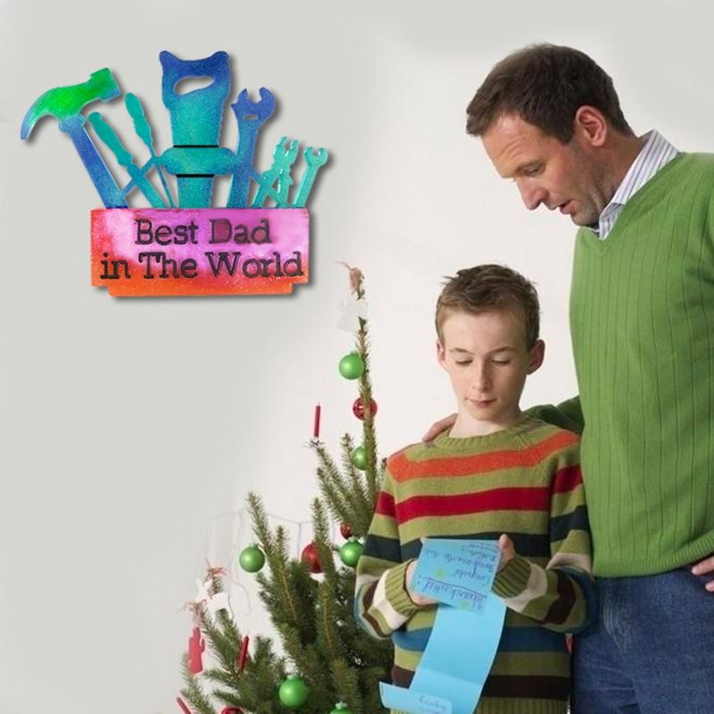 DIY Father's Day Gift Wall Hanging Mould Living Room Wall Pendant Decorative Silicone Mould Diy for Creative Handmade Mo