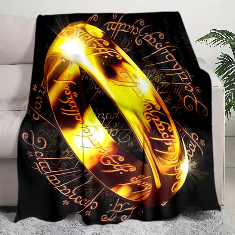 1PC The Lord of the Rings blanket, all-season lightweight home office outdoor nap multifunctional blanket, Christmas gifts