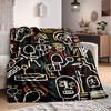 1pc Colorful Sketch Pattern Blanket Warm, Cozy, And Soft, Suitable for Sofas, Beds, Cars, And Office Use.Perfect for Camping And Travel, Making It a G