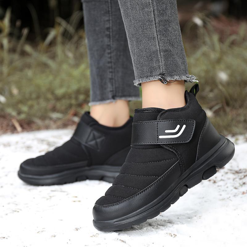 Fashion Winter Boots for Men 2024 New Plush Snow Boots Men Outdoor Fashion Ankle Boots Warm Black Cotton Platform Shoes Men Moccasins