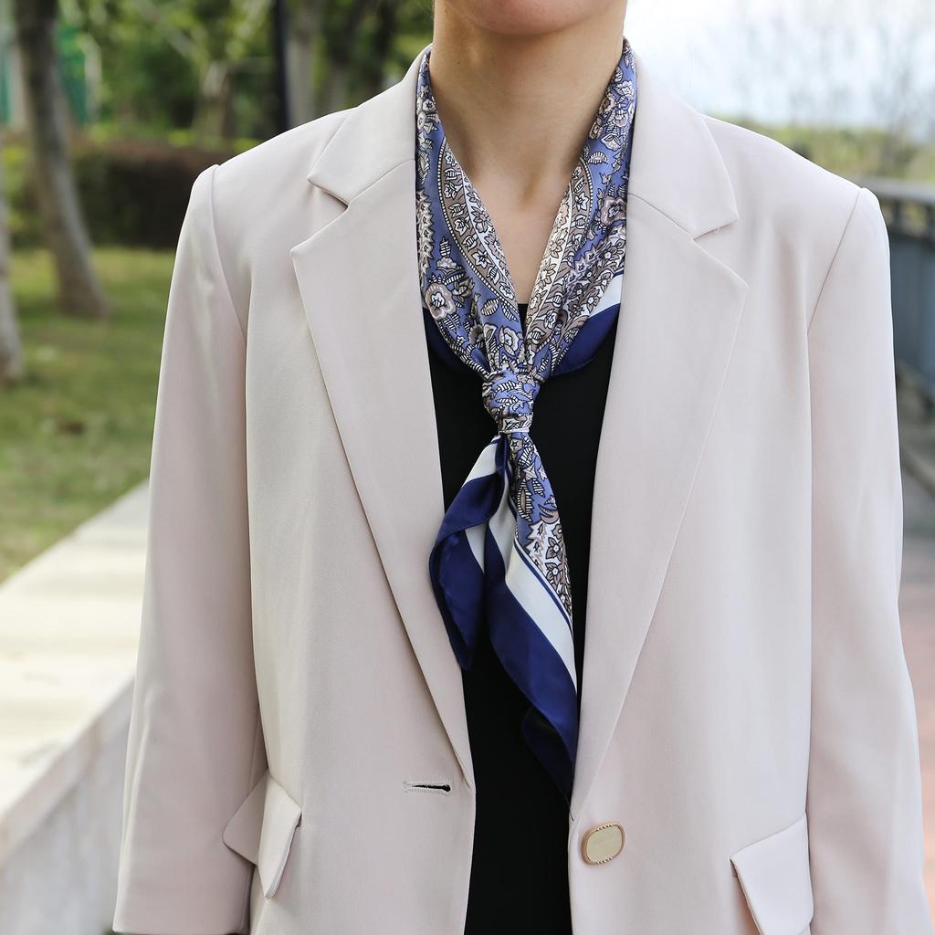 BRMM MIA Bag Hair Office Women's Silk-Like Scarf, 70x70cm, Neckerchief/Bandana, Casual, Square, Multifunctional, Accessory, Accessory, Spring/Summer,