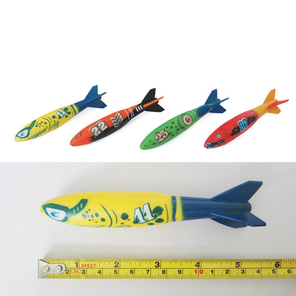 4Pcs/Set Diving Underwater Swimming Pool Playing Toy Outdoor Sport Training Tool for  Kids Swimming Toy
