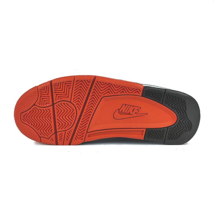 Nike Flight Legacy Slip Resistant Abrasion Resistant Mid top Vintage Basketball Shoes Unisex Red White BQ4212-100(Team352-)