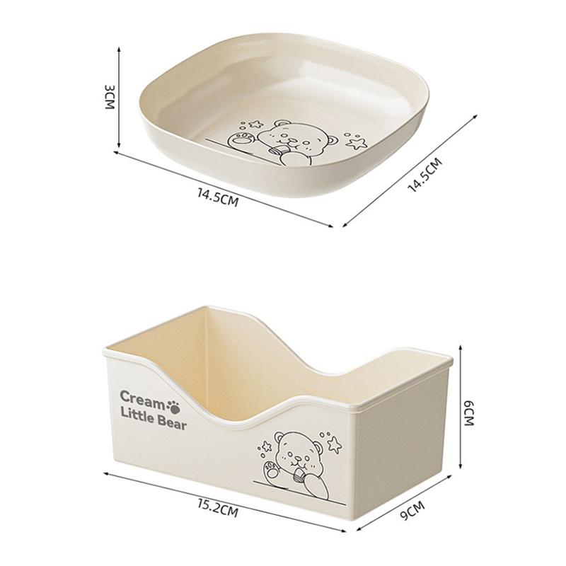 Home Cartoon Bone Spitting Plate Set, Dining Table Plates, Plastic Material, Living Room Fruit Plate, Garbage Plate