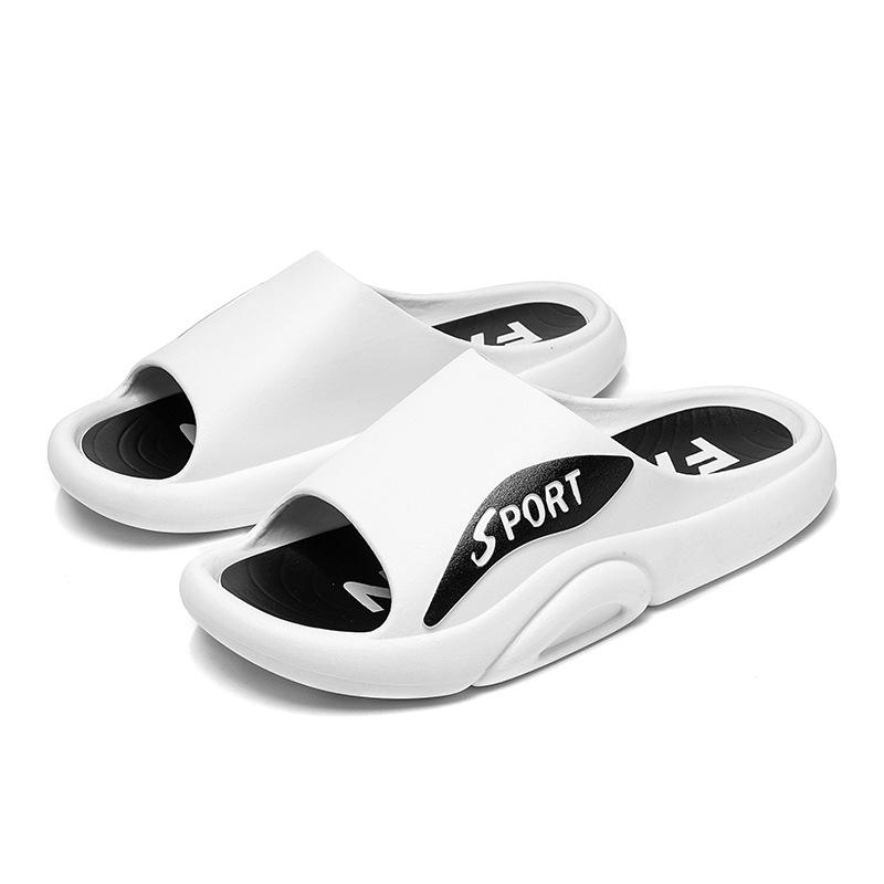 Beach Men's Slippers Summer Outerwear One-word Thick-bottomed Indoor Sandals Student Fashion Outdoor Slippers