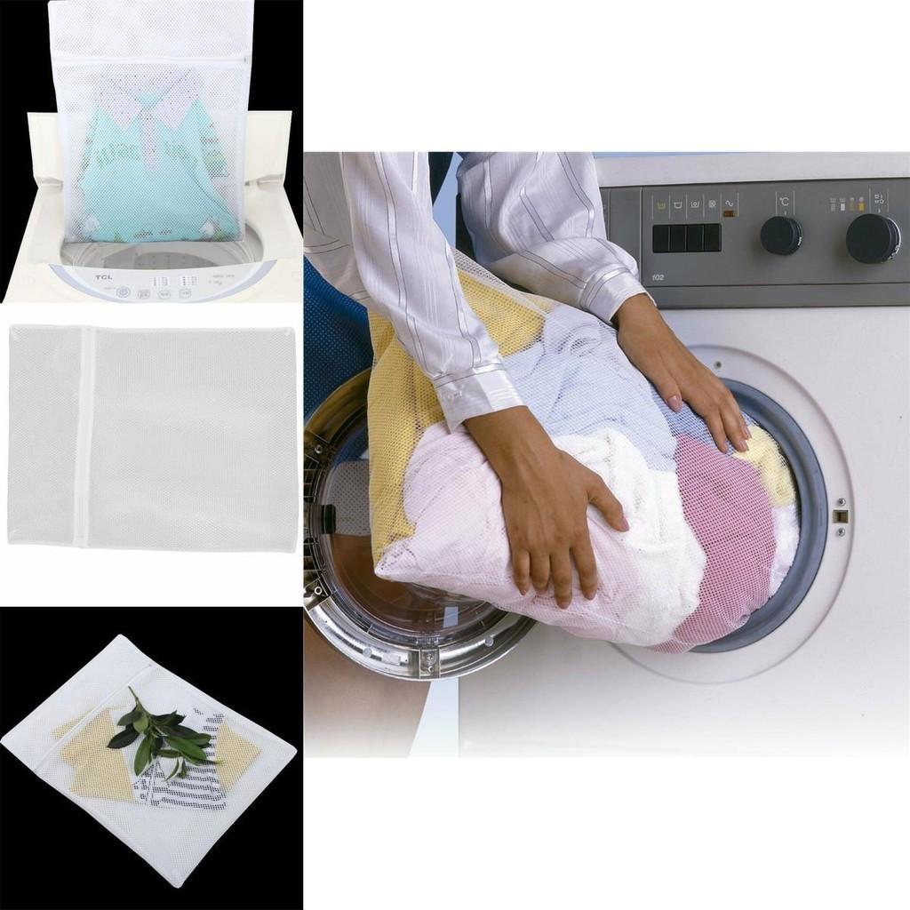 Extra Large Mesh Laundry Net Zipper Bag For Washing Delicates 50x60cm Size