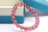 [K.KOUOKU] Strawberry Quartz Bracelet, 9mm, Power Stone, Love Luck, Gift, Natural Stone, Prayer Beads (Strawberry Quartz - 9mm)