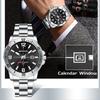 SANDA New Luxury Men's Quartz Watch With Large Dial Night Light Waterproof Calendar Business Men's Quartz Watch